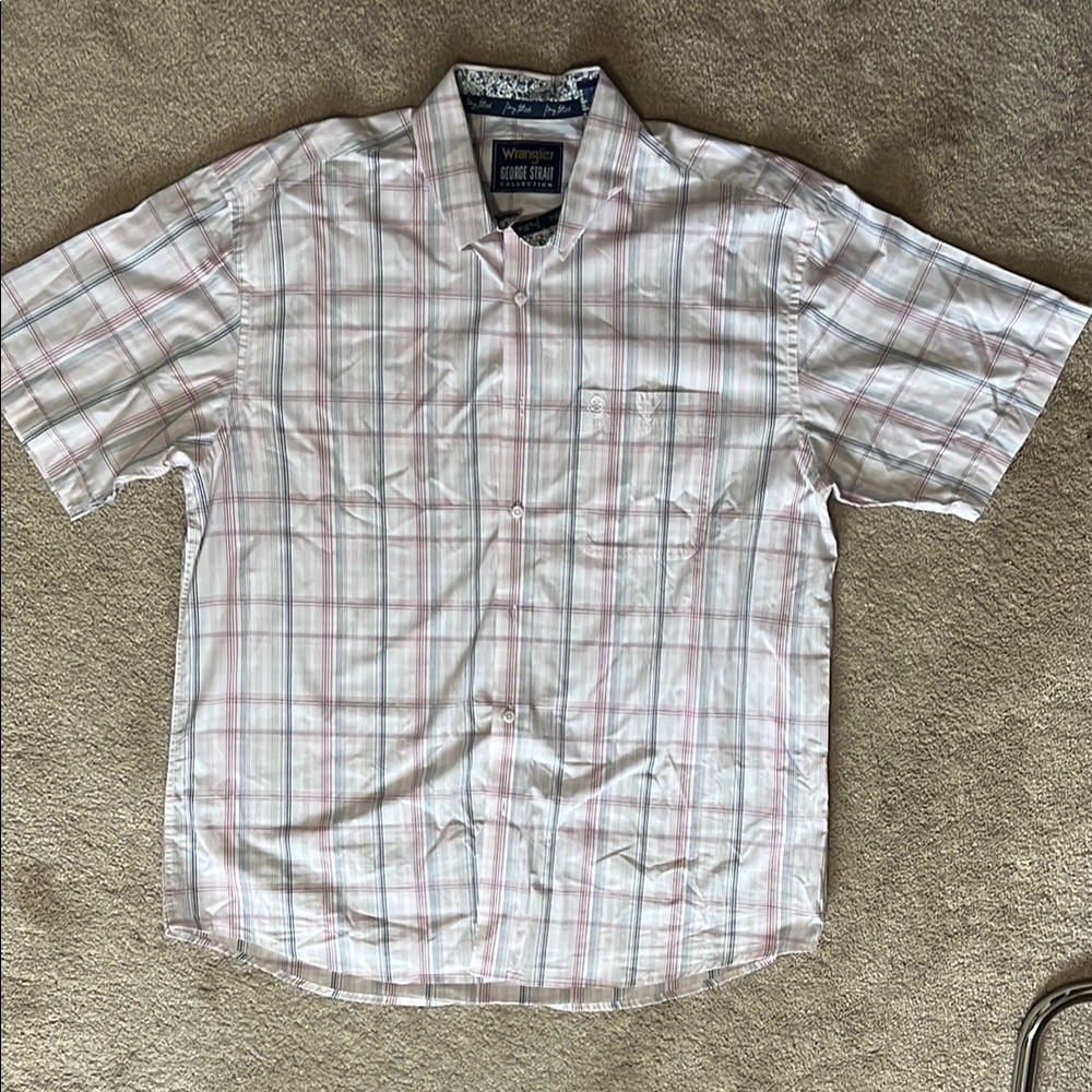 Wrangler George Strait Men’s button down short sleeve dress shirt size XL